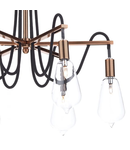 Plafoniera Scroll 6 Light Semi Flush Copper