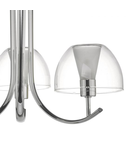 Plafoniera Duana 3 Light Semi Flush Polished Chrome & Glass