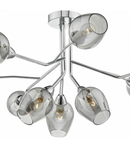 Plafoniera Eloise 9 Light Semi Flush Polished Chrome & Glass