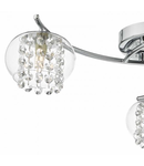 Plafoniera Elma 3 Light Semi Flush Polished Chrome Glass