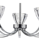 Plafoniera Vito 5 Light Semi Flush Polished Chrome