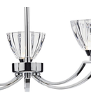 Plafoniera Vito 3 Light Semi Flush Polished Chrome