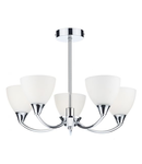 Plafoniera Watson 5 Light Semi Flush Polished Chrome