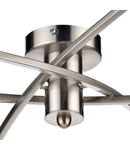 Plafoniera Morgan 6 Light Semi Flush Satin Chrome