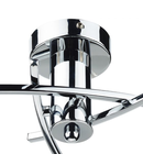 Plafoniera Morgan 3 Light Semi Flush Polished Chrome