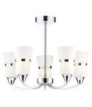 Plafoniera Dublin 5 Light Semi Flush Polished Chrome Led