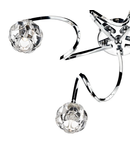 Plafoniera Babylon 5 Light Semi Flush Polished Chrome