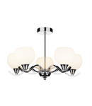 Plafoniera Aruba 5 Light Semi Flush Polished Chrome