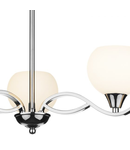 Plafoniera Aruba 3 Light Semi Flush Polished Chrome