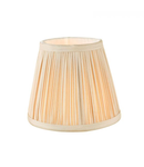 Abajur Noelle Taupe Silk Pleated Shade 14cm