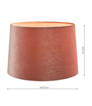 Abajur Laura Ashley Velvet Empire Drum Shade Blush Pink 35cm/14 inch