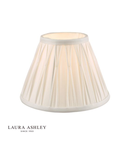 Abajur Laura Ashley Fenn Silk Empire Drum Shade White 20cm/8 inch