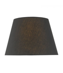 Abajur Dwayne Black Linen Tapered Drum Shade 38cn