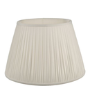 Abajur Ulyana Ivory Faux Silk Pleated Shade 45cm