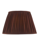 Abajur Ulyana Burgundy Faux Silk Pleated Shade 40cm