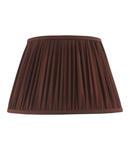 Abajur Ulyana Burgundy Faux Silk Pleated Shade 40cm