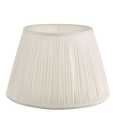 Abajur Ulyana Ivory Faux Silk Pleated Shade 40cm