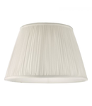 Abajur Ulyana Ivory Faux Silk Pleated Shade 40cm