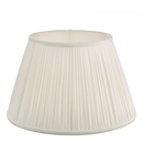 Abajur Ulyana Ivory Faux Silk Pleated Shade 35cm