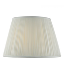 Abajur Ulyana Ivory Faux Silk Pleated Shade 35cm