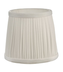 Abajur Ulyana Ivory Faux Silk Pleated Shade 14cm