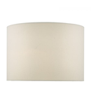 Abajur Lylah Ivory Faux Silk Drum Shade 32cm