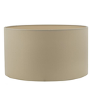 Abajur Hilda Taupe Faux Silk Drum Shade 35cm