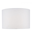 Abajur Zachary White Linen Drum Shade 43cm