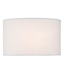 Abajur Zachary White Linen Oval Shade 40cm