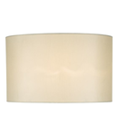 Abajur Syracuse White Faux Silk Oval Shade 40cm