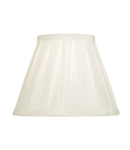 Abajur Hazel White Faux Silk Tapered Drum Shade 17cm