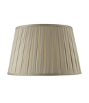 Abajur Degas Taupe Faux Silk Tapered Drum Shade 40cm