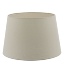 Abajur Cezanne Taupe Faux Silk Tapered Drum Shade 45cm