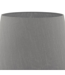 Abajur Cezanne Grey Faux Silk Tapered Drum Shade 40cm