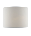 Abajur Olalla Ivory Faux Silk Drum Shade 34cm