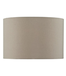 Abajur S1120 Taupe Faux Silk Drum Shade 39cm