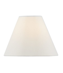 Abajur Blenheim Ivory Faux Silk Tapered Drum Shade 21cm