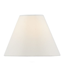 Abajur Blenheim Ivory Faux Silk Tapered Drum Shade 30cm