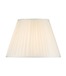 Abajur Siam White Cotton Tapered Drum Shade 45cm