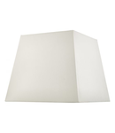 Abajur S1101 Ivory Faux Silk Tapered Square Shade 37cm