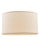 Abajur Tuscan Taupe Cotton Drum Shade 30cm