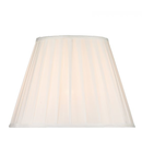 Abajur Siam White Cotton Tapered Drum Shade 35cm