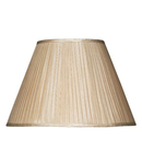 Abajur S1086 Taupe Faux Silk Tapered Drum Shade 43cm