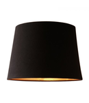 Abajur Pineapple Black Satin Tapered Drum Shade 30cm