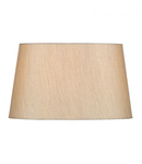 Abajur Gustav Silver Faux Silk Tapered Drum Shade 30cm