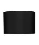 Abajur Hudson Black Satin Drum Shade 33cm