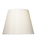 Abajur Bybliss Cream Faux Silk Tapered Drum Shade 39cm