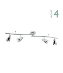 Corp de iluminat tip spot Houston 4 Light Bar Spotlight Polished Chrome (Multipack)