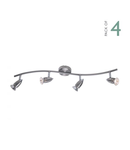 Corp de iluminat tip spot Gemini 4 Light Bar Spotlight Satin Chrome (Multipack)