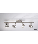 Corp de iluminat tip spot Bauhaus 4 Light Bar Spotlight Satin Chrome